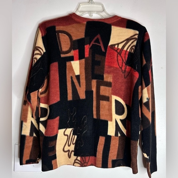 Geometry Button Cardigan Sweater Multi Size‎ XL - Picture 5 of 8